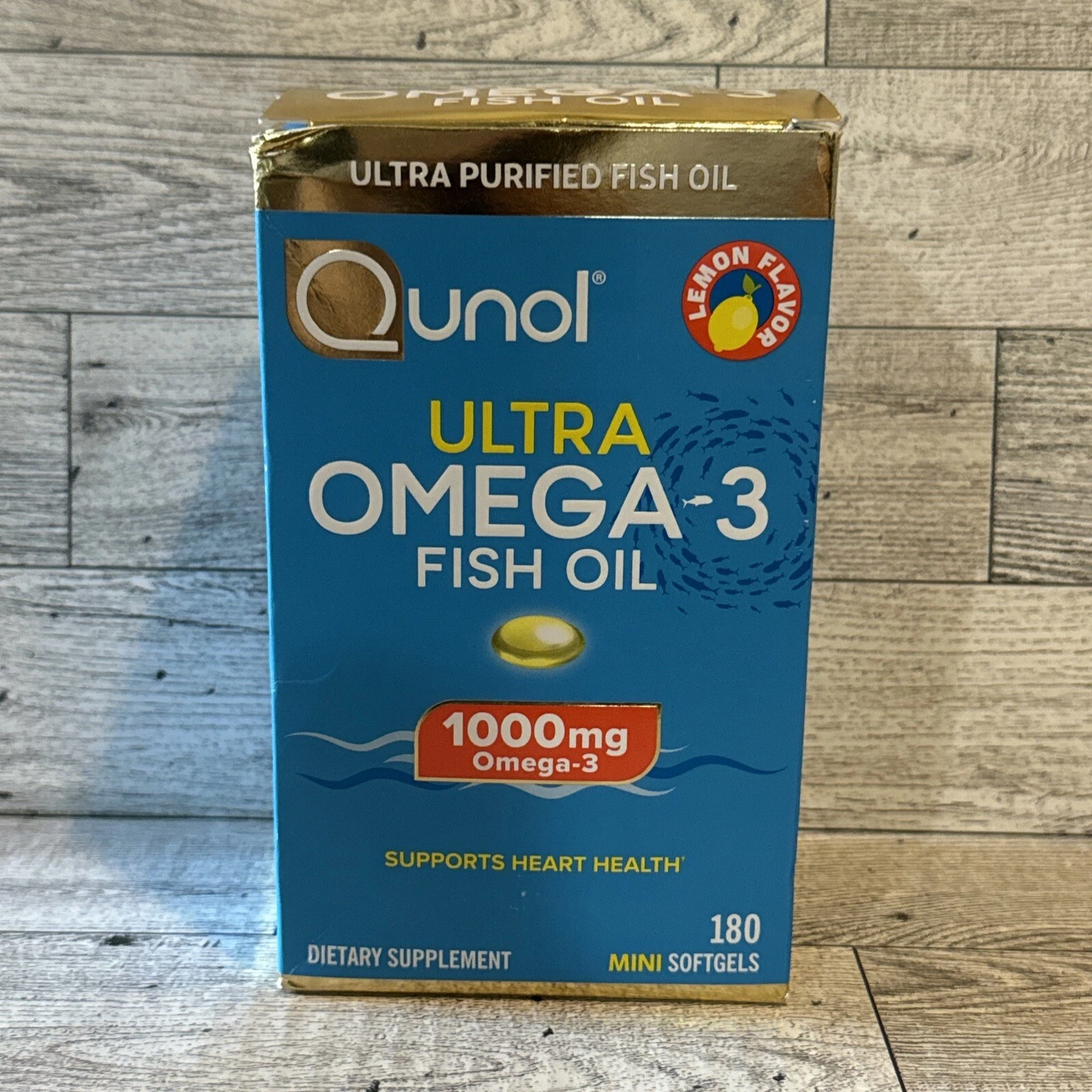 Qunol 1000mg Omega-3 180ct (fish Oil) - Mini