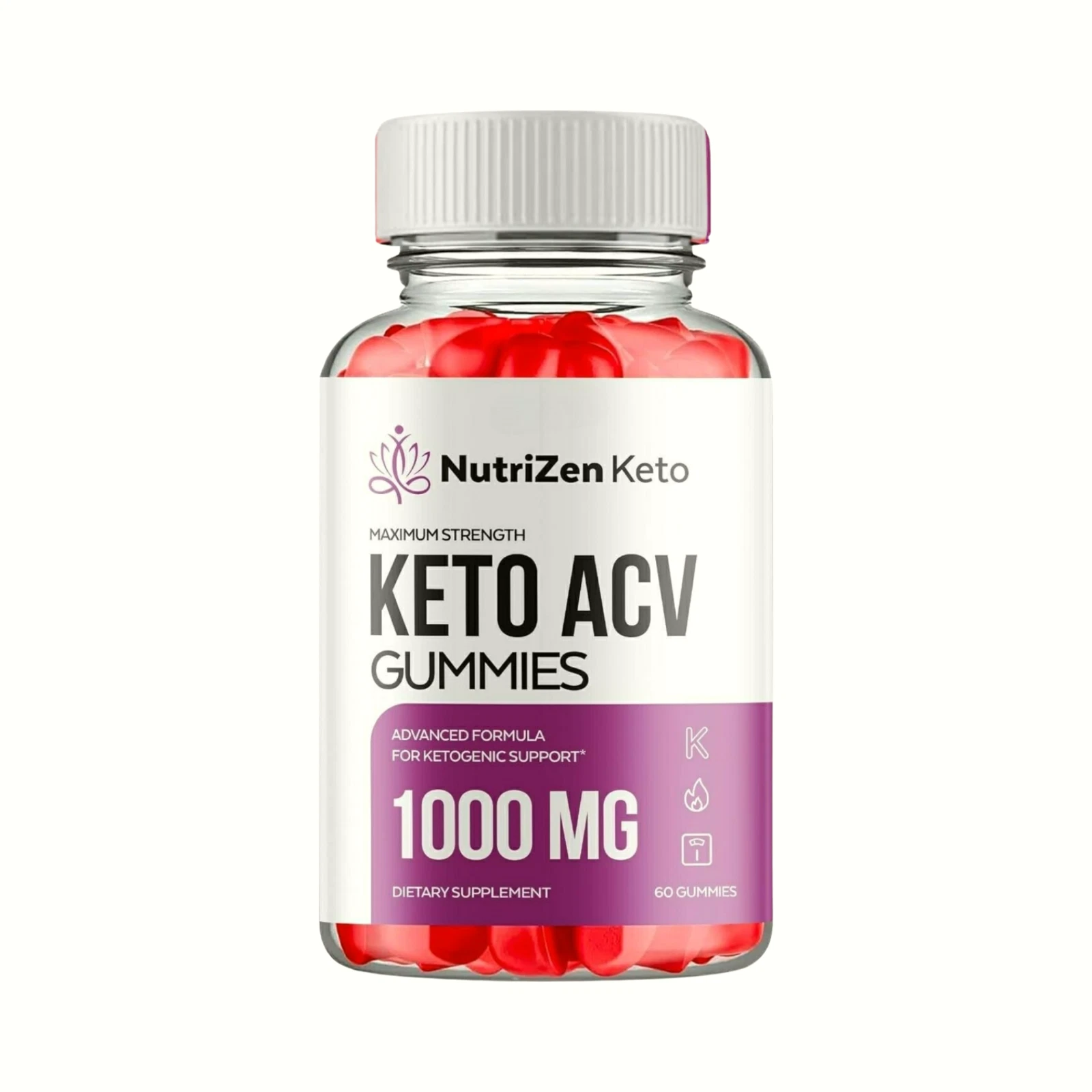 NutriZen Keto Gummies, NutriZen Keto ACV Gummies Weight Loss -60 Gummies