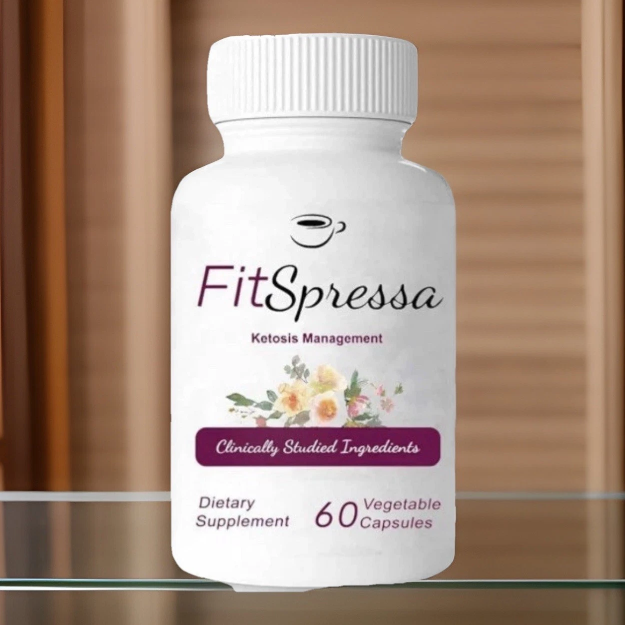 60ct FitSpressa Capsules Weight Management Veggie Caps Green Coffee Tea 09/2026