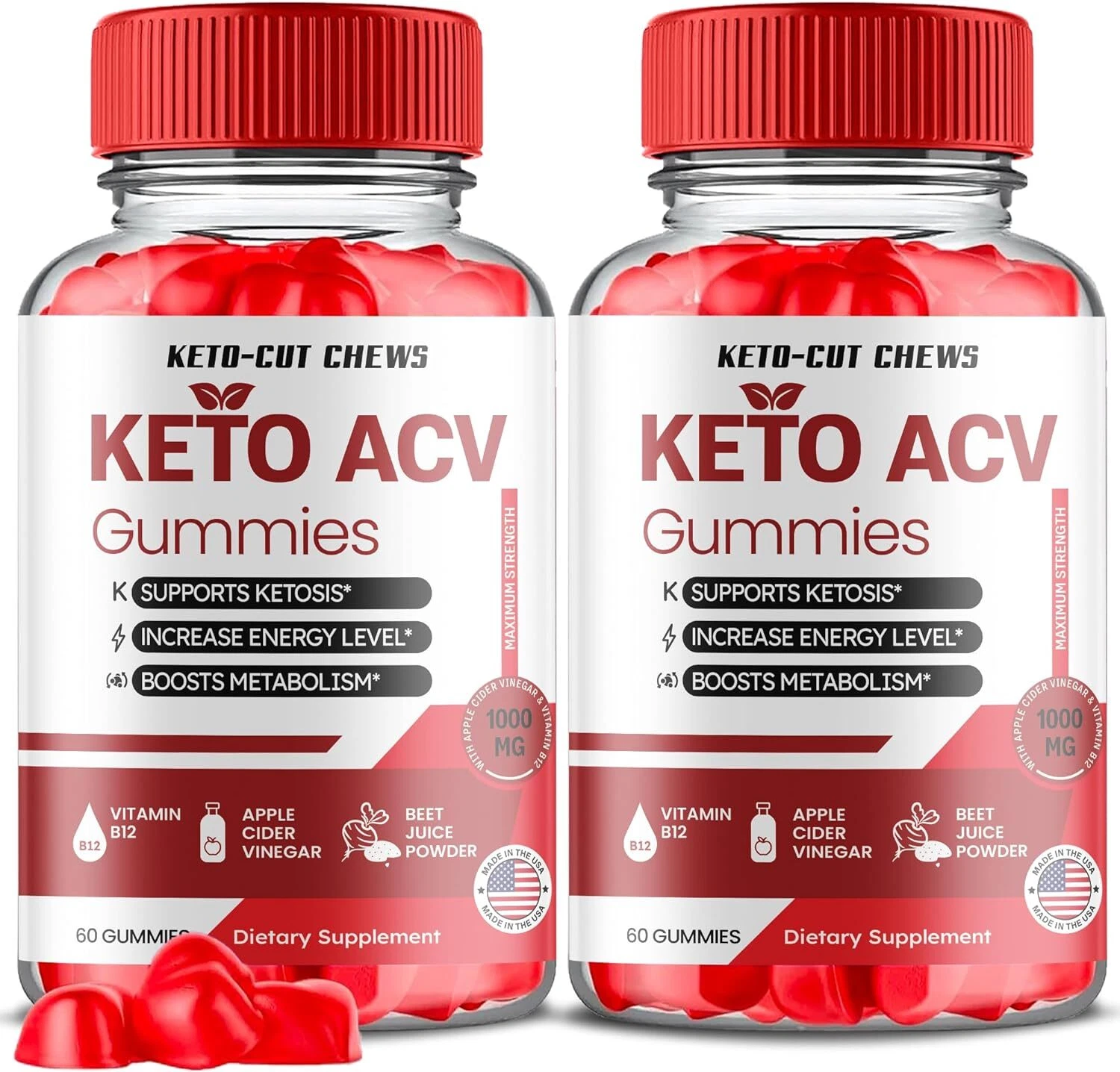 Keto Cut Chews Gummies - Keto Cut Chews ACV Gummys Weight Loss OFFICIAL - 2 Pack