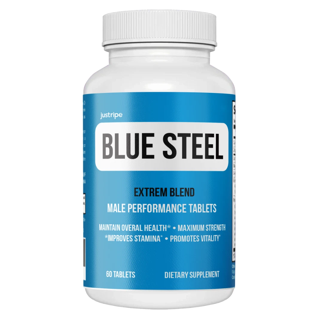 Blue Steel Male Performance, Boost Male Endurance Supplement -60 Tablets