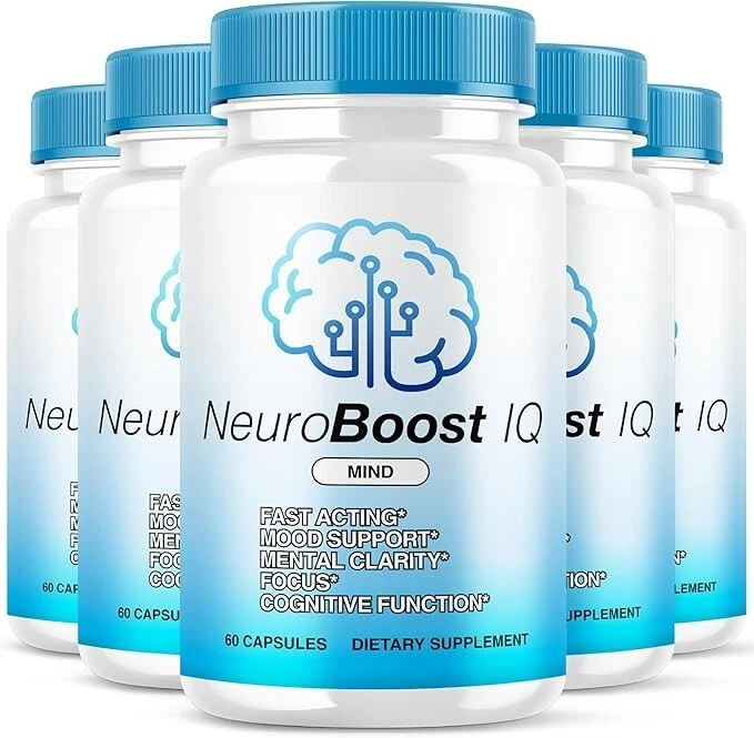 Neuro Boost IQ Advanced Brain Boosting Formula Supplement (300 Capsules) 5-Pack