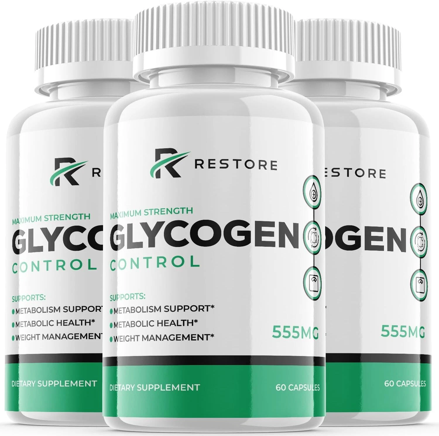 Restore Glycogen Control Pills - Restore Glycogen For Blood Sugar OFFICIAL-3Pack