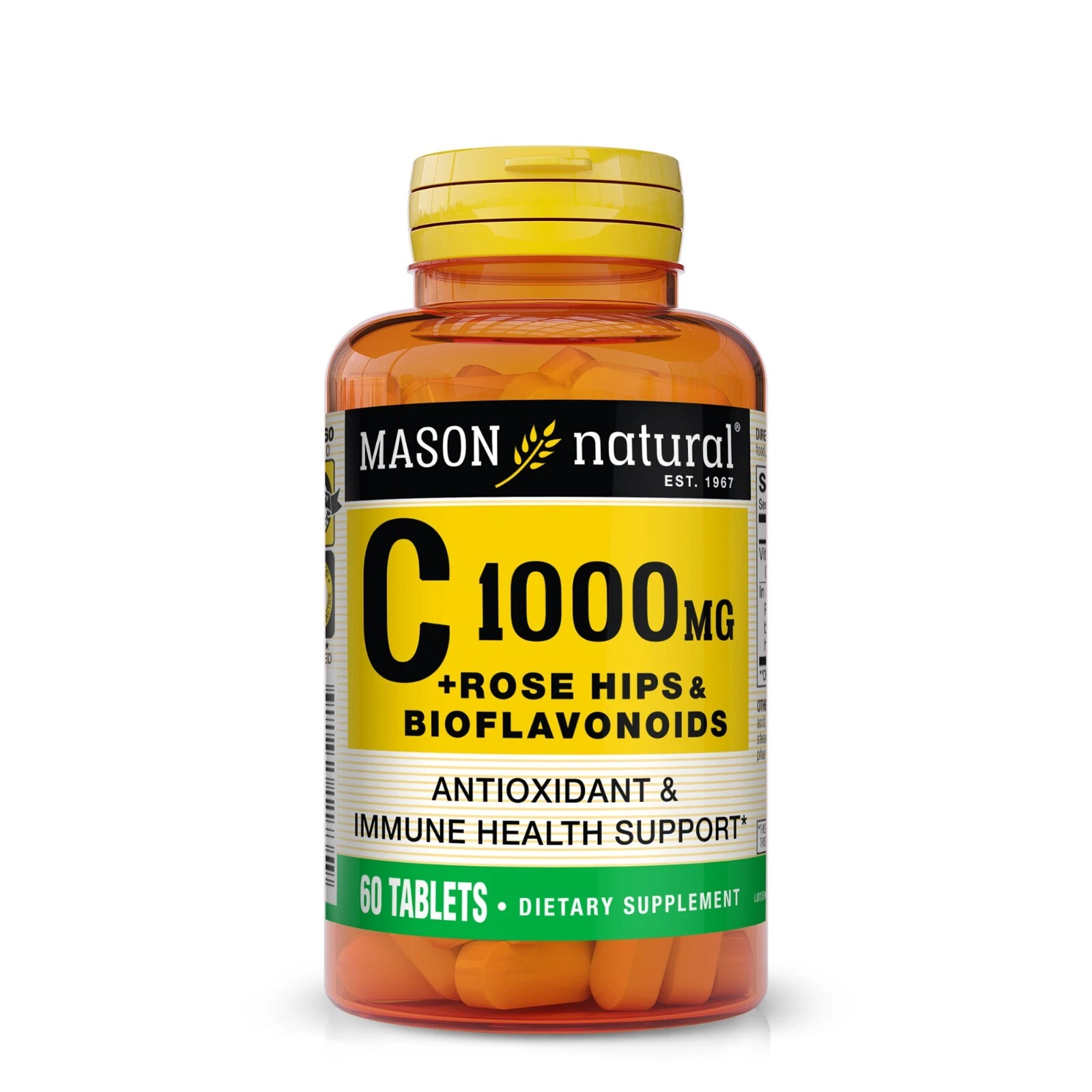 Mason Natural Vitamin C 1,000 mg plus Rose Hips and Bioflavonoids Complex -