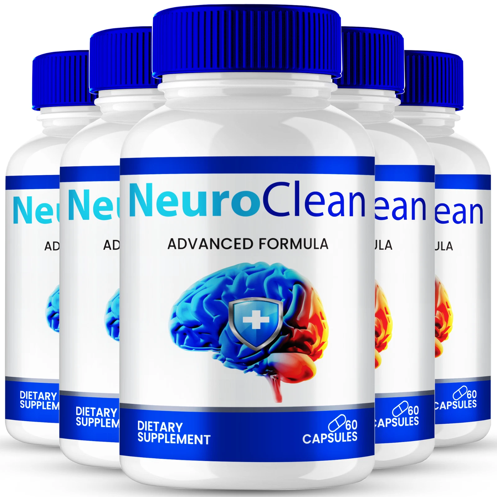 (5 Pack) Neuro Clean Brain Health Support Pills for Cognitive Health & Function