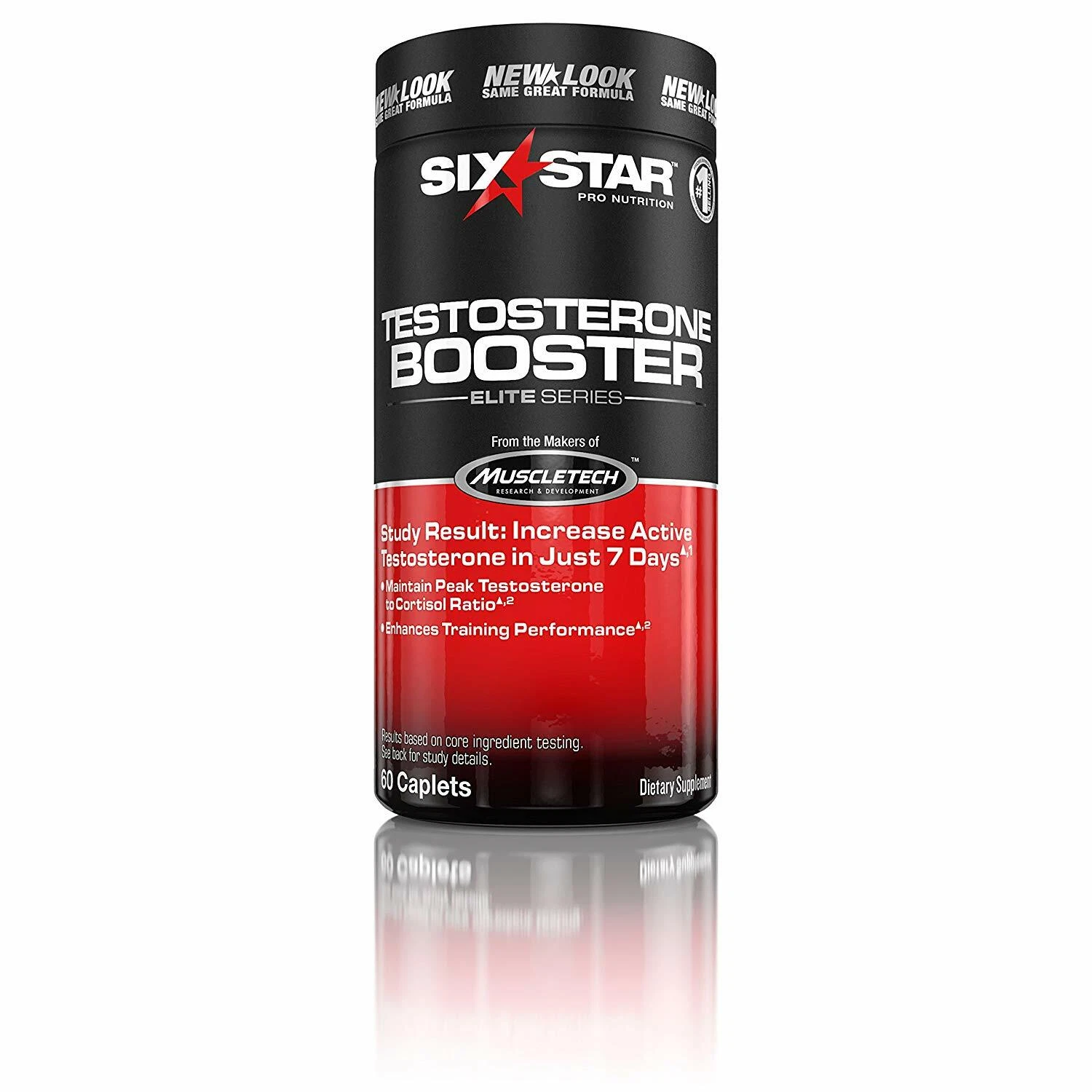 Six Star Testosterone Booster Supplement, Extreme Strength, Enhances 60 Caps