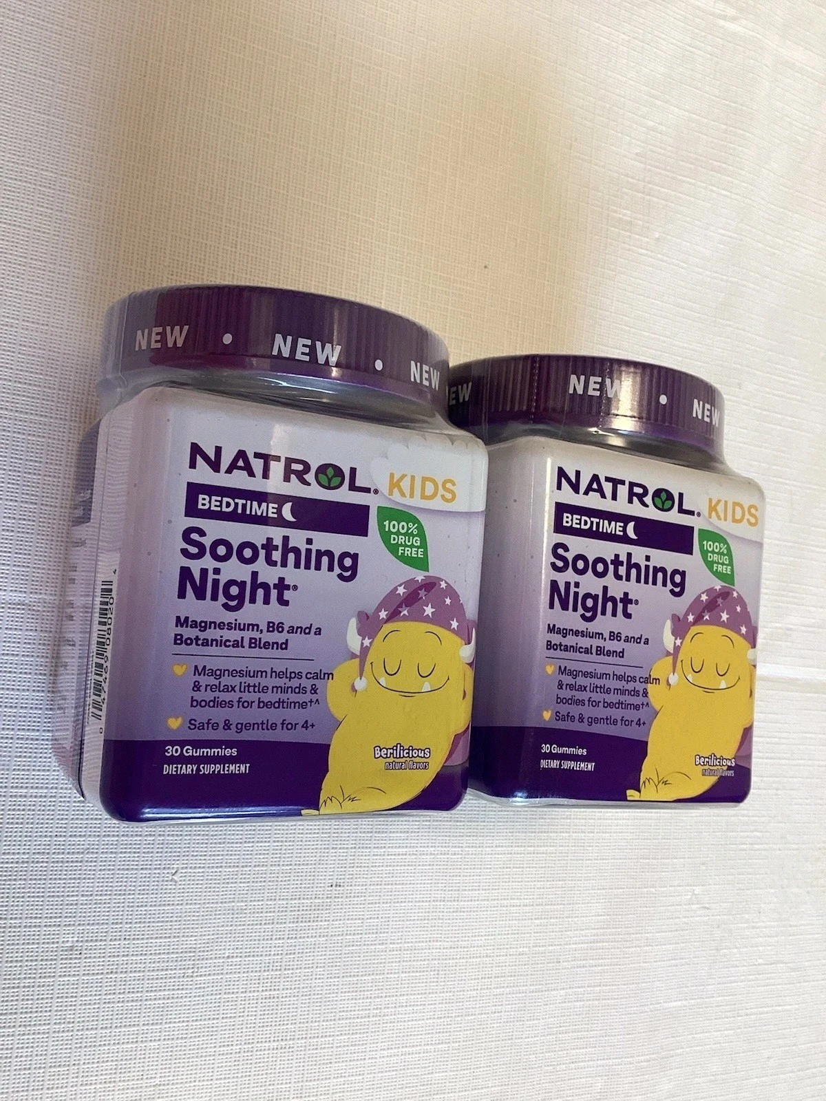 Natrol Kids Soothing Night BERRY FLAVOR Gummies Children Sleep Aid Exp 2-26