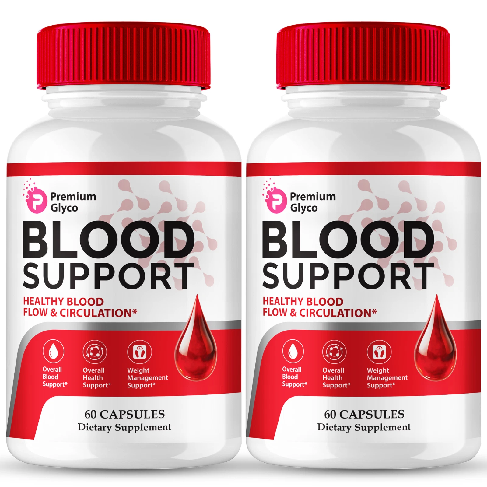 (2 Pack) Premium Glyco Capsules, Advanced Blood Health Support Formula Pills