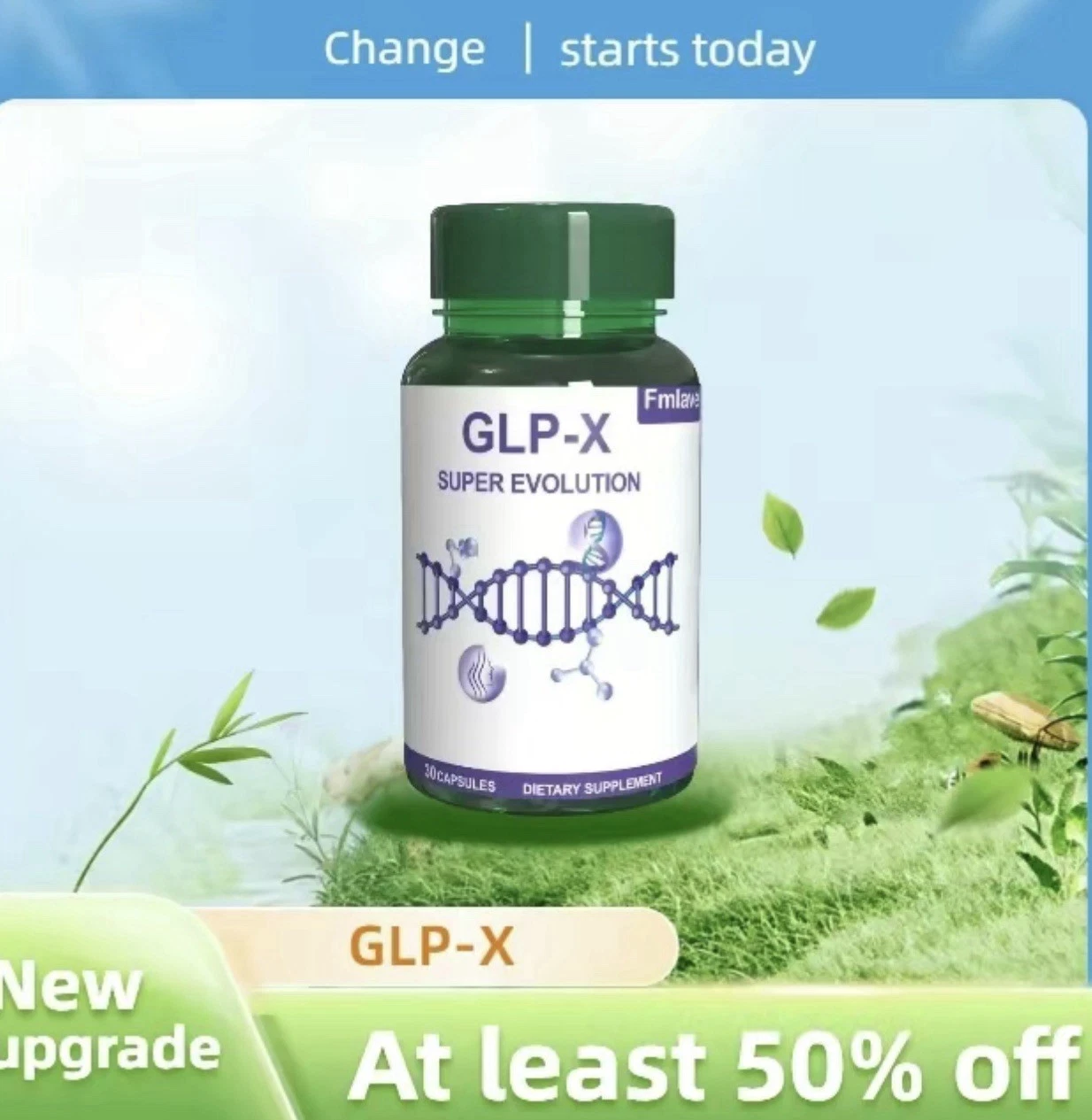 GLP-X Weight Loss Fat Burner - 30 Caps - Ceylon Cinamon, Garcinia, Bitter Melon