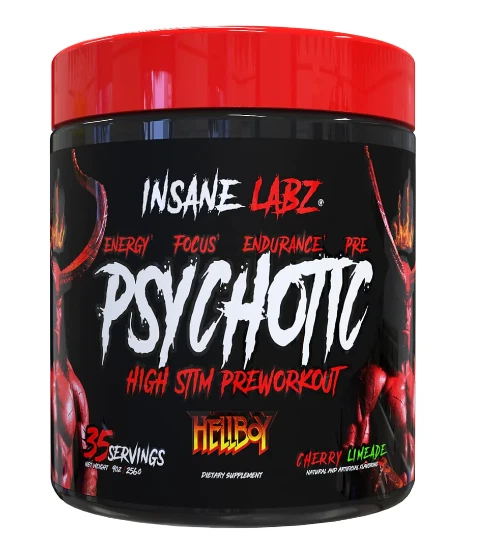 Hellboy Psychotic Pre Workout Cherry Limeade 35 Servings Energy