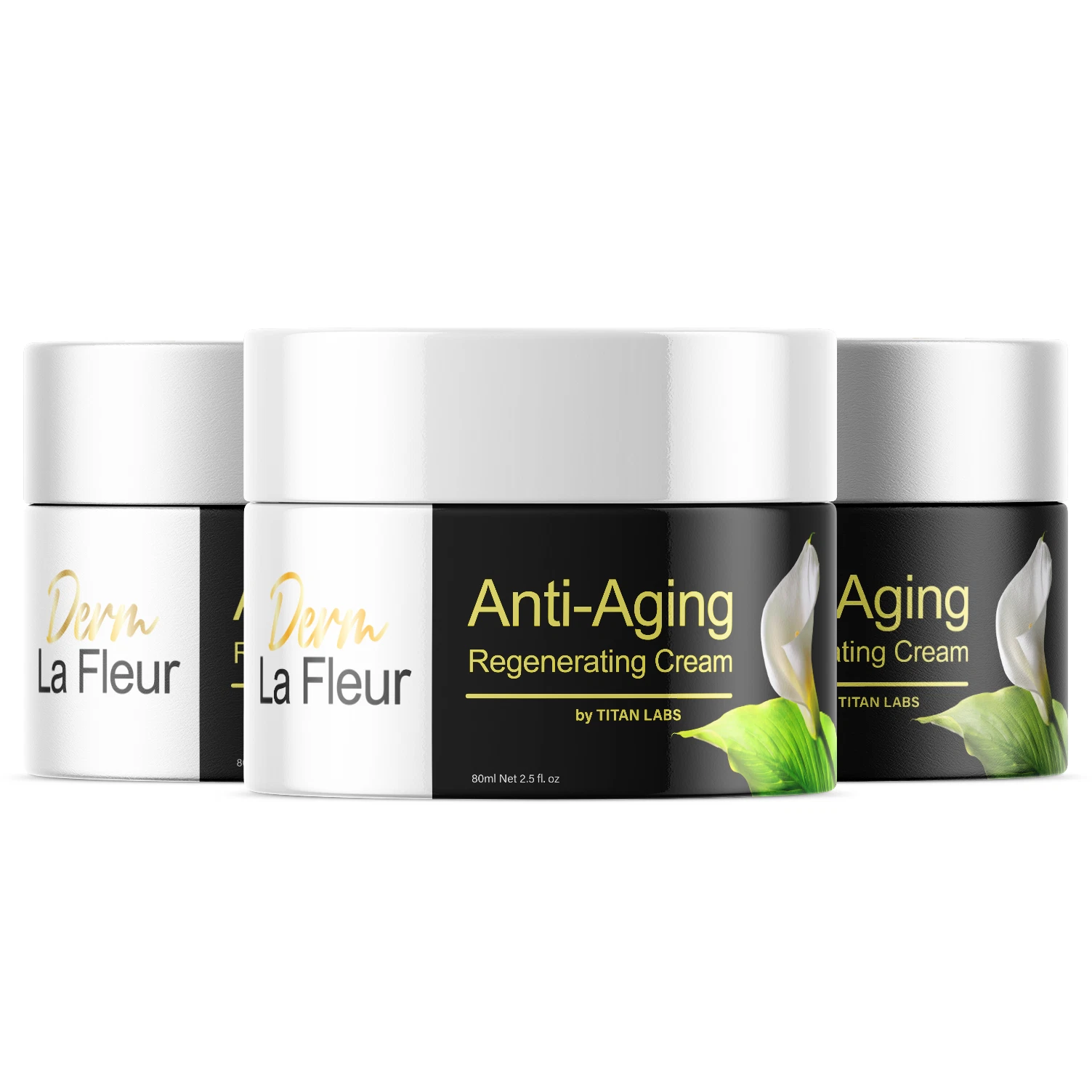 (3 Pack) Derm La Fleur, Derm La Fleur Cream for Anti Aging & Skin (7.5 oz)