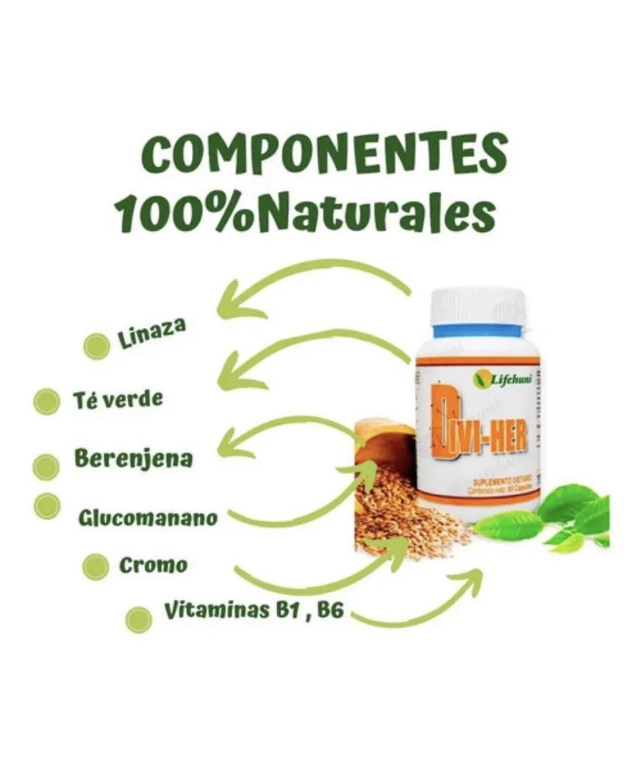 Divi Her 100% NATURAL Dietary Weight Loss Supplement 60 Capsules Fat Burner