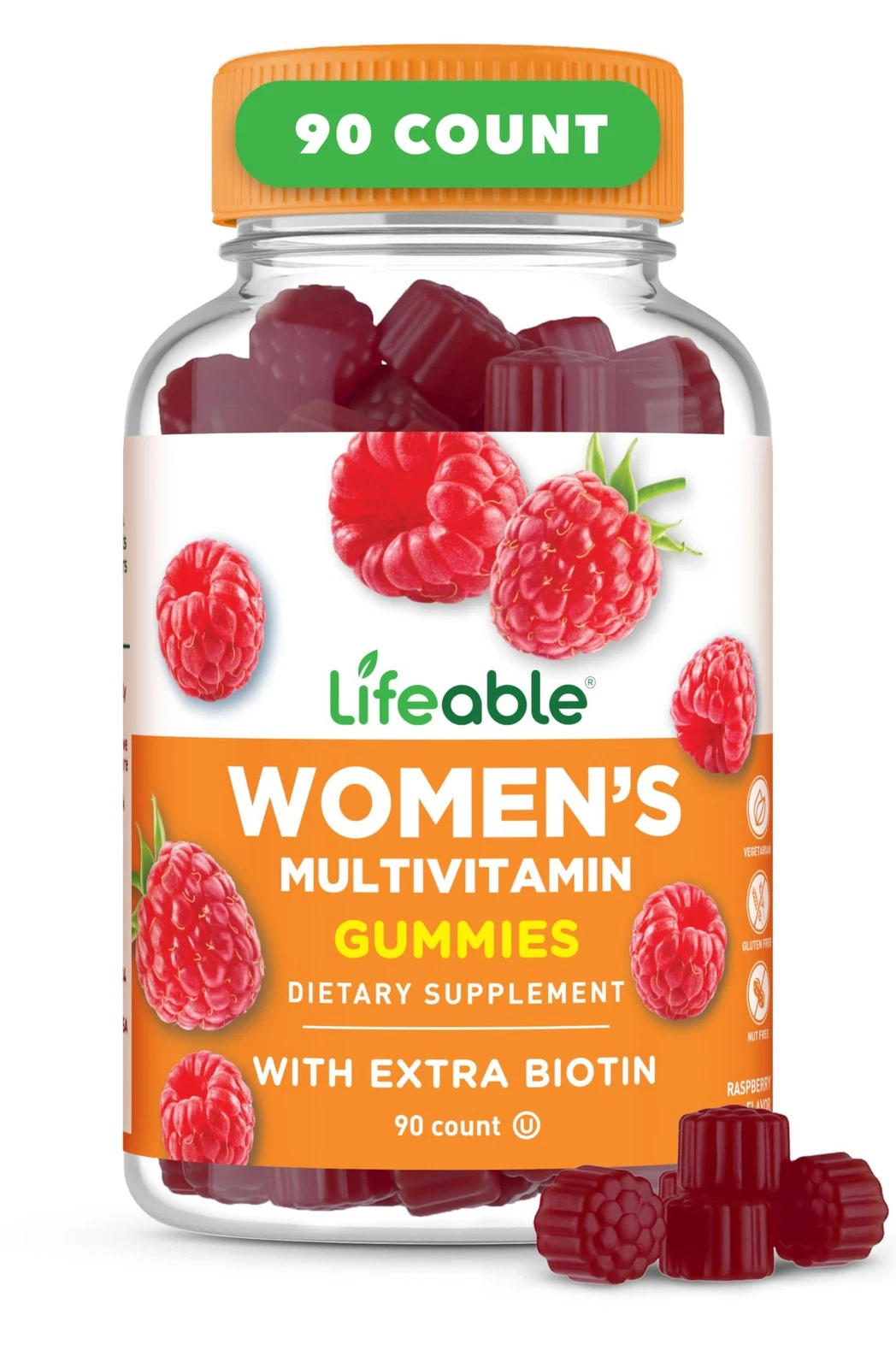 Lifeable Womens Multivitamin Gummy | with Vitamin A, C, D, E, Niacin, B6,