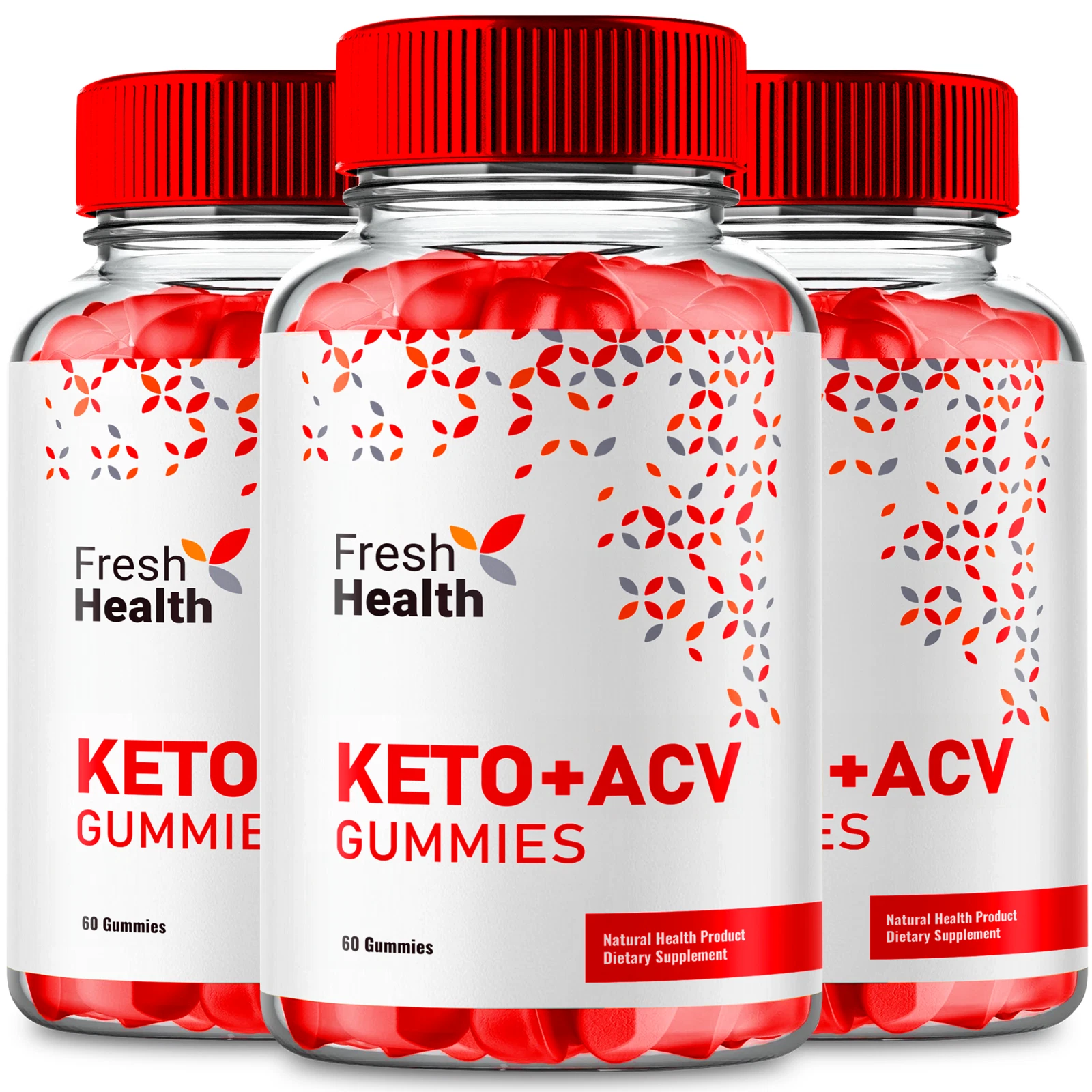 (3 Pack) Fresh Health ACV Gummies, Fresh Health Weight Loss Gummy (180 Gummies)