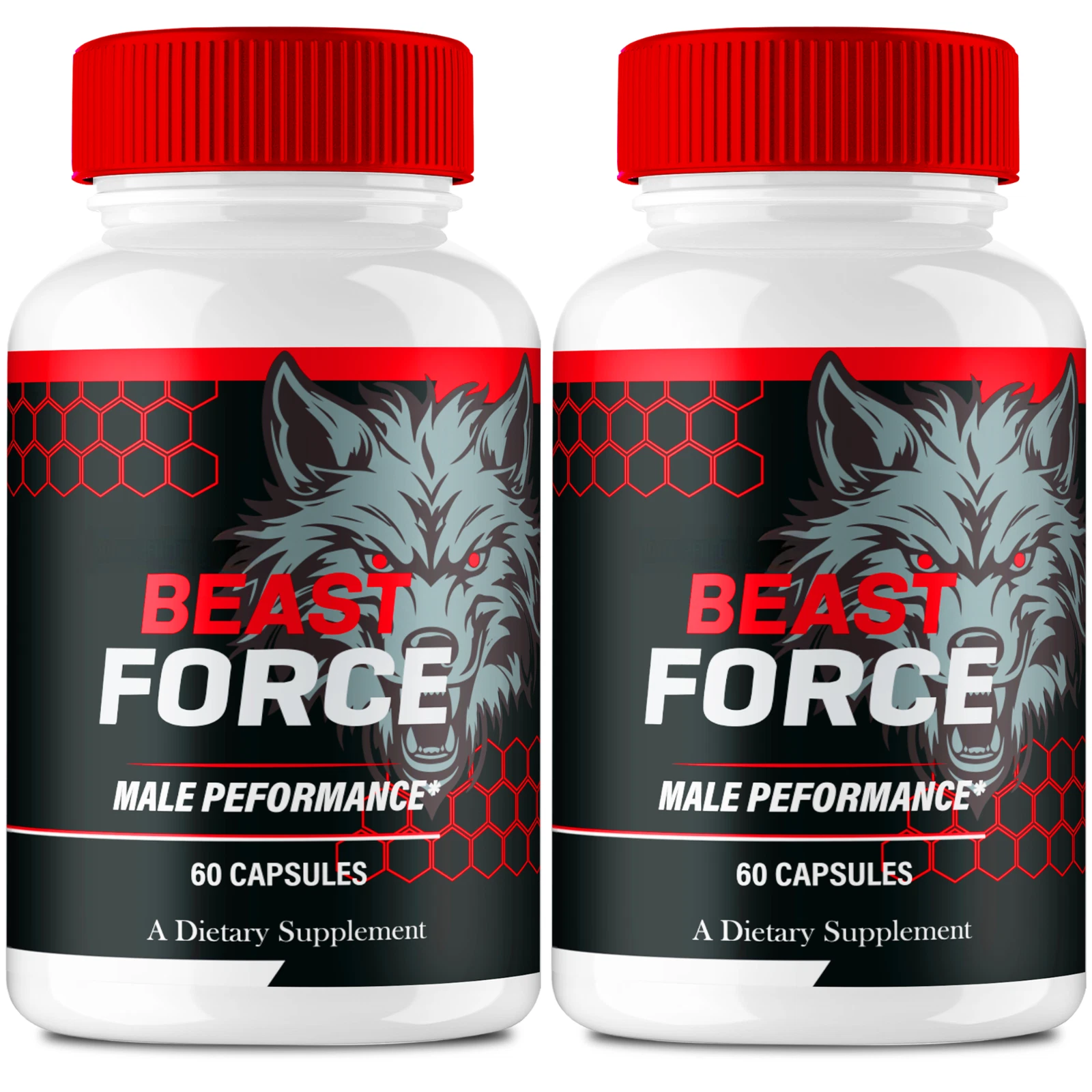 (2 Pack) Beast Force Men Pills, BeastForce Male Maximum Performance Formula