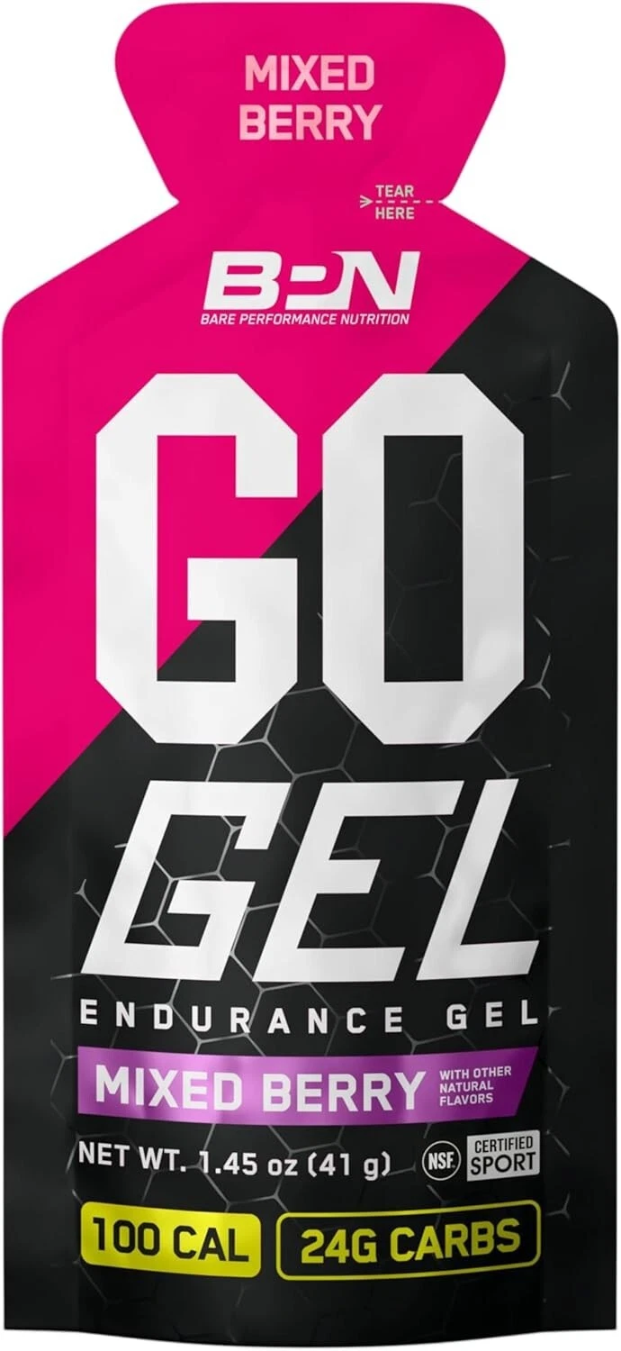 10 PACK-BARE PERFORMANCE NUTRITION BPN Go Gel Endurance Mixed Berry 08/2025