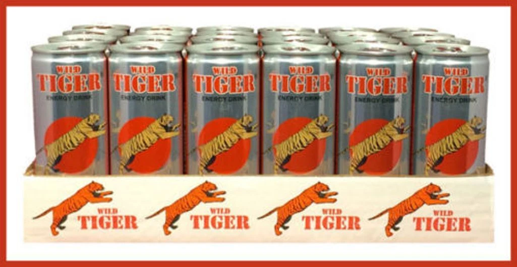 Wild Tiger Energy Drink 8.3fl oz. Case of (24) Qty 3 Cases
