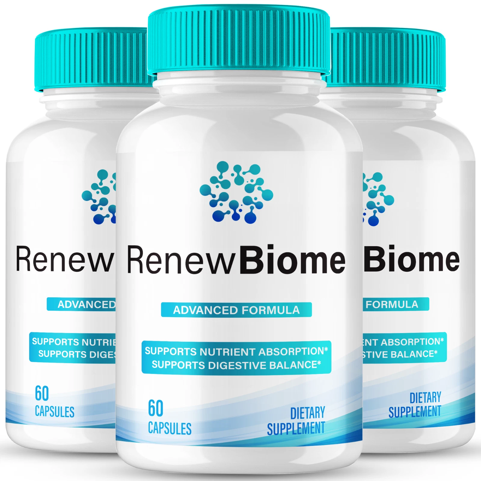 (3 Pack) RenewBiome Skin and Gut Capsules Advanced Renew Biome Support Formula