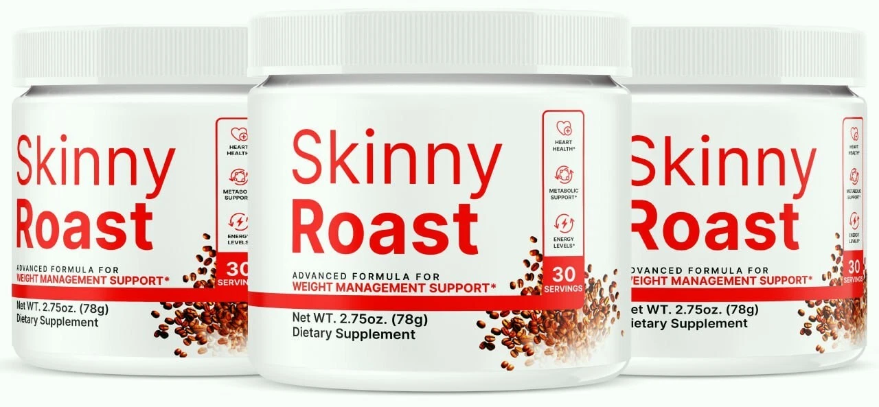 (3 Pack) Skinny Roast Advanced Weight Loss Powder for Energy & Fat Burning