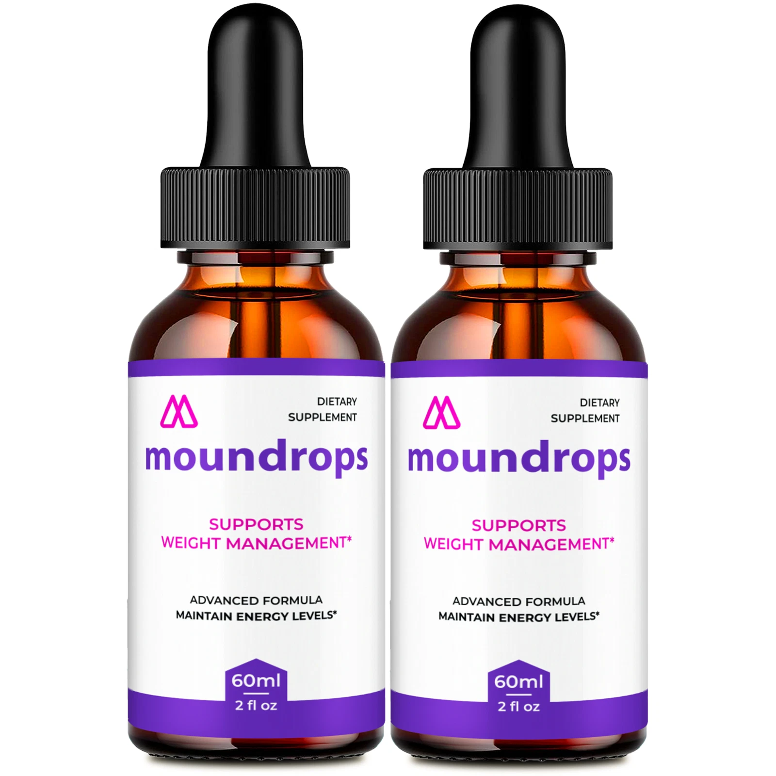 (2 Pack) Moundrops Weight Loss Drops for Burning Excess Fat & Boosting Energy
