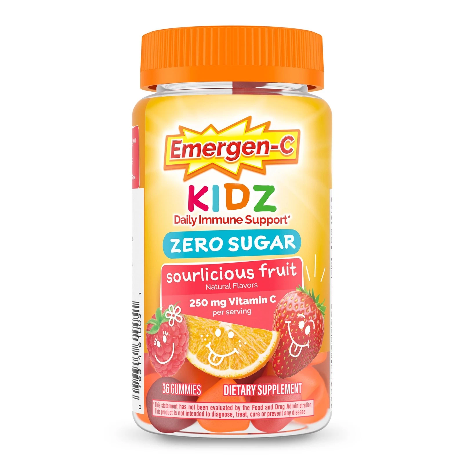 Emergen-C Zero Sugar Immune Support Kidz Gummies 36 Count