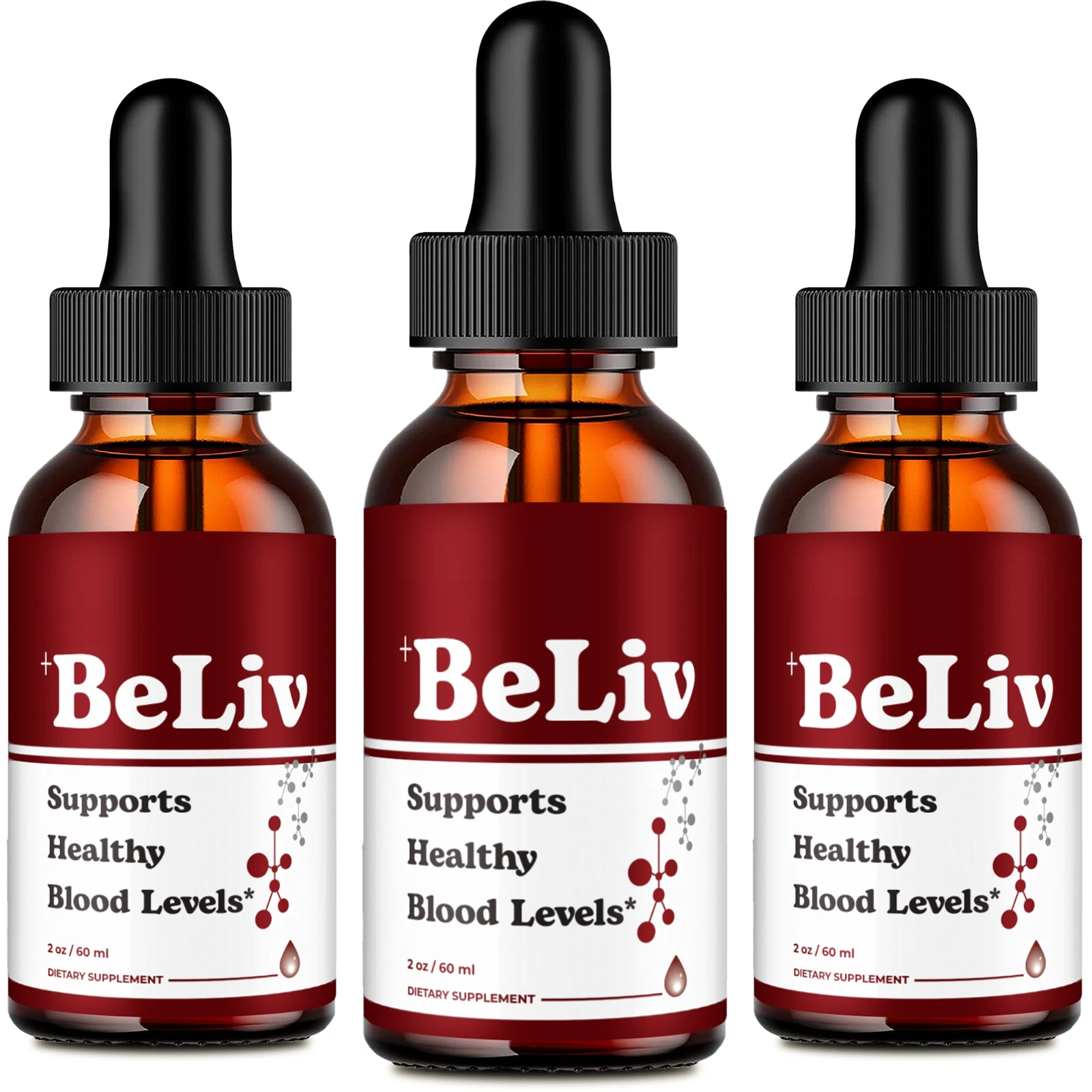 BeLiv Drops Supports Healthy Blood Sugar, Be Liv Liquid Drops (3 Pack)
