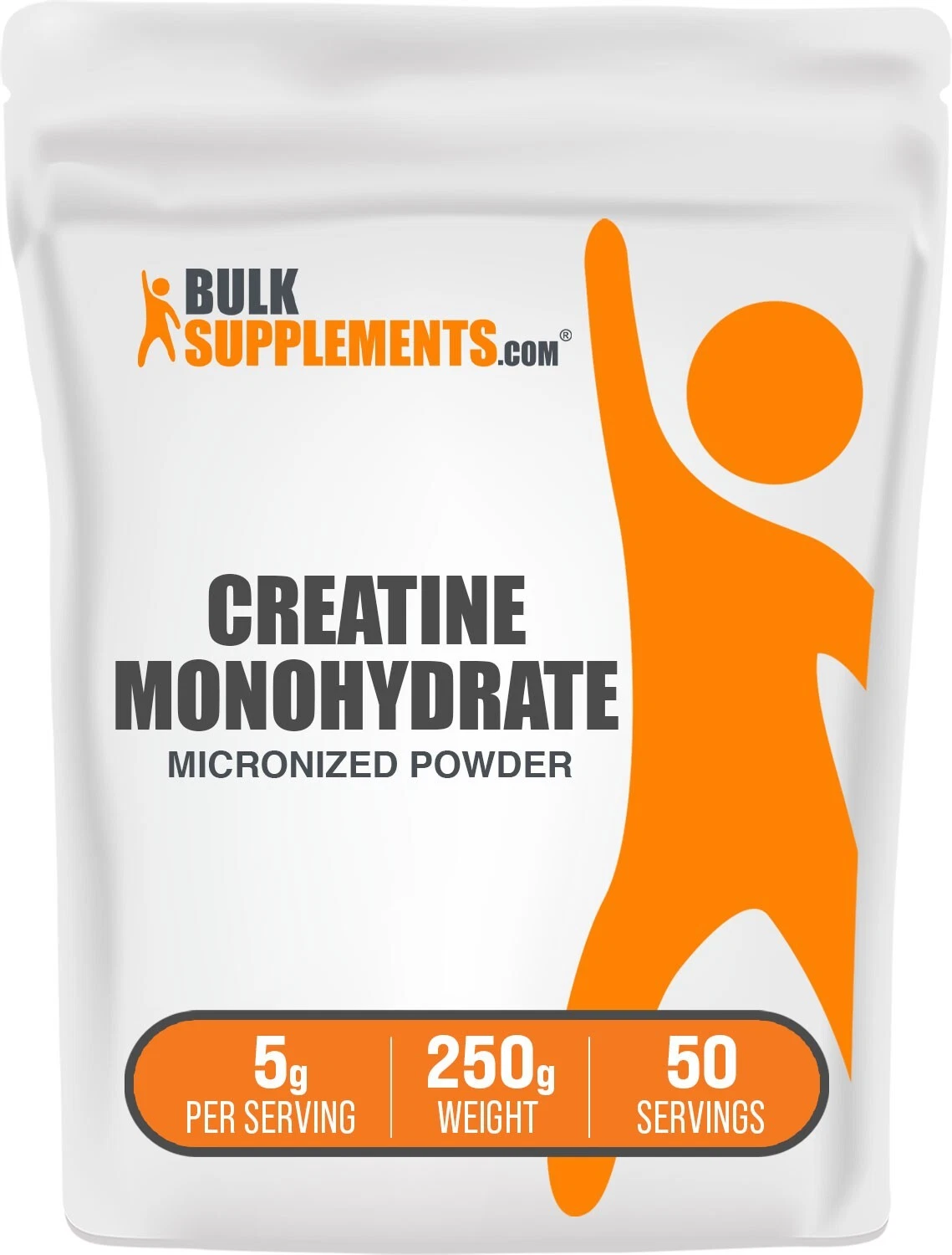 BulkSupplements Creatine Monohydrate (Micronized) Powder - 5g per Serving - 250g
