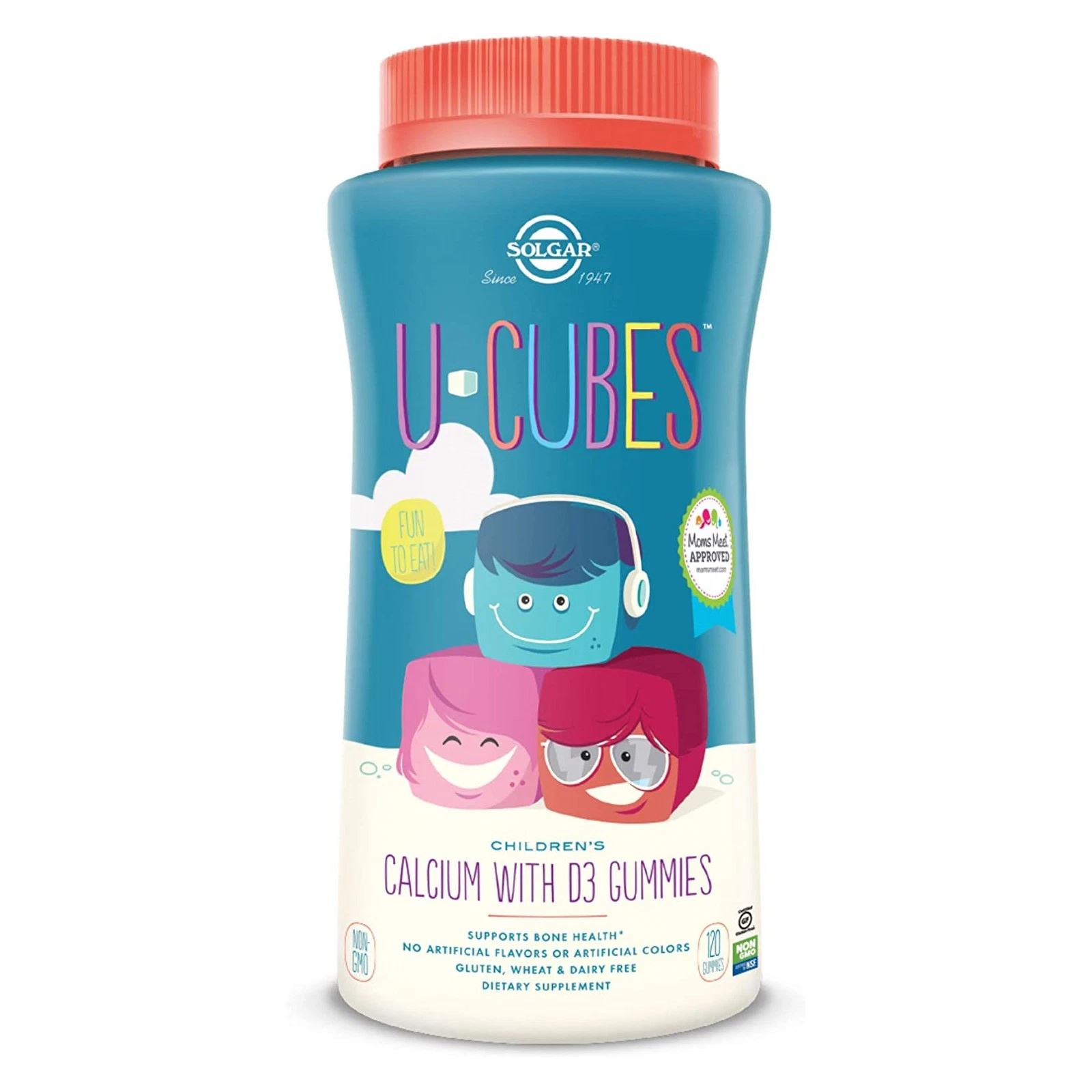 U Cubes Calcium With D3 by Solgar - 120 Gummies