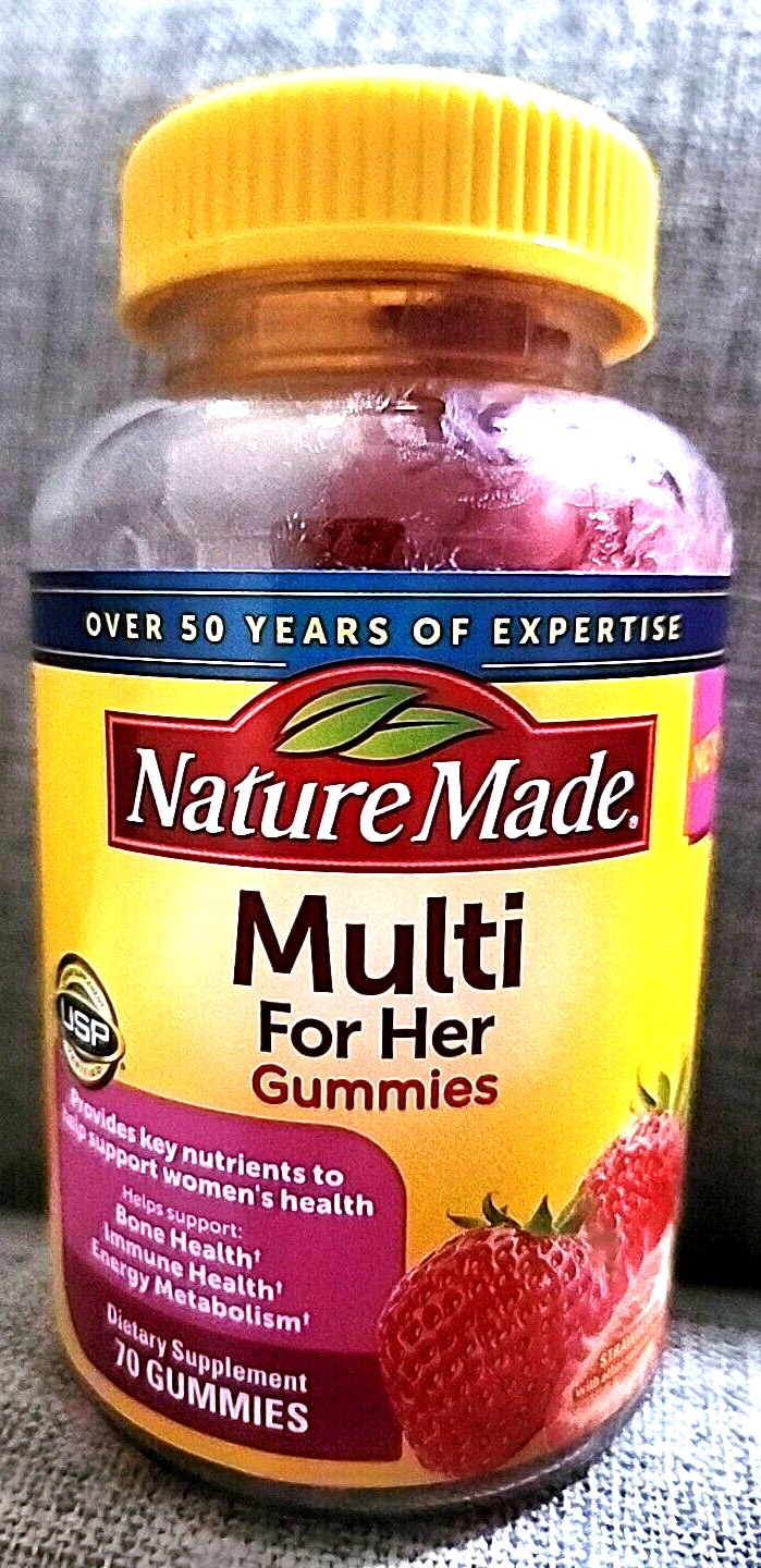 Women's Multivitamin Nature Made Multi For Her / Lot of 2 Bottles/70 Each bottle