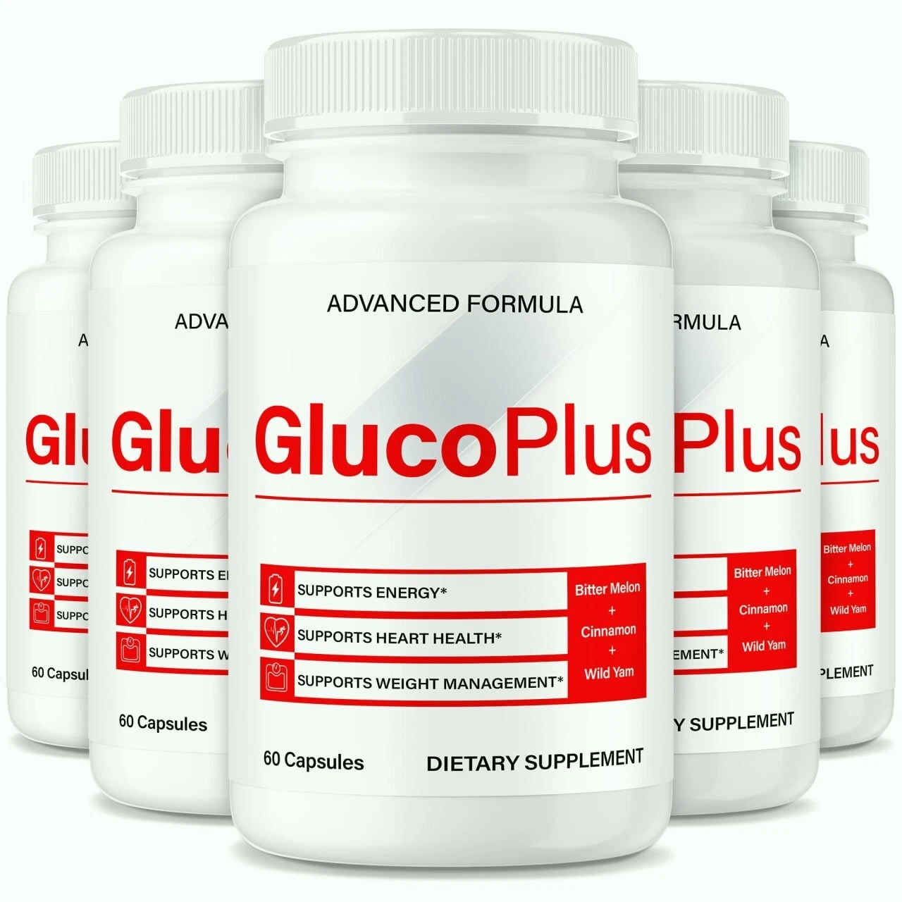 (5pk) Gluco Plus Blood Optimizer, GlucoPlus Blood Support Pills for Circulation