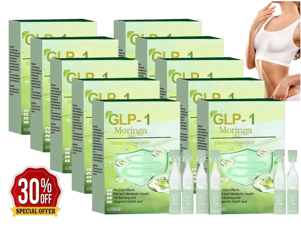 GLP-1 Oral Solution Moringa Drops, Increase Metabolism & Health Boost Liquid