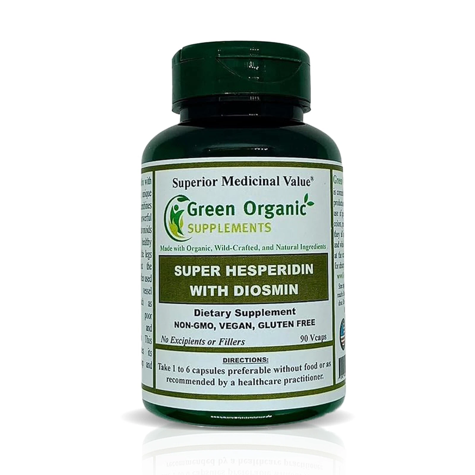 Green Organics Super Hesperidin with Diosmin Vegan Capsules- Healthy Blood Flow
