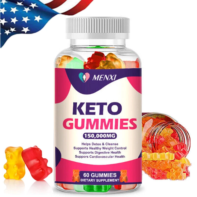 KETO SLIMMING GUMMIES 150000MG APPLE CIDER VINEGAR ACV WEIGHT LOSS 60 GUMMY USA
