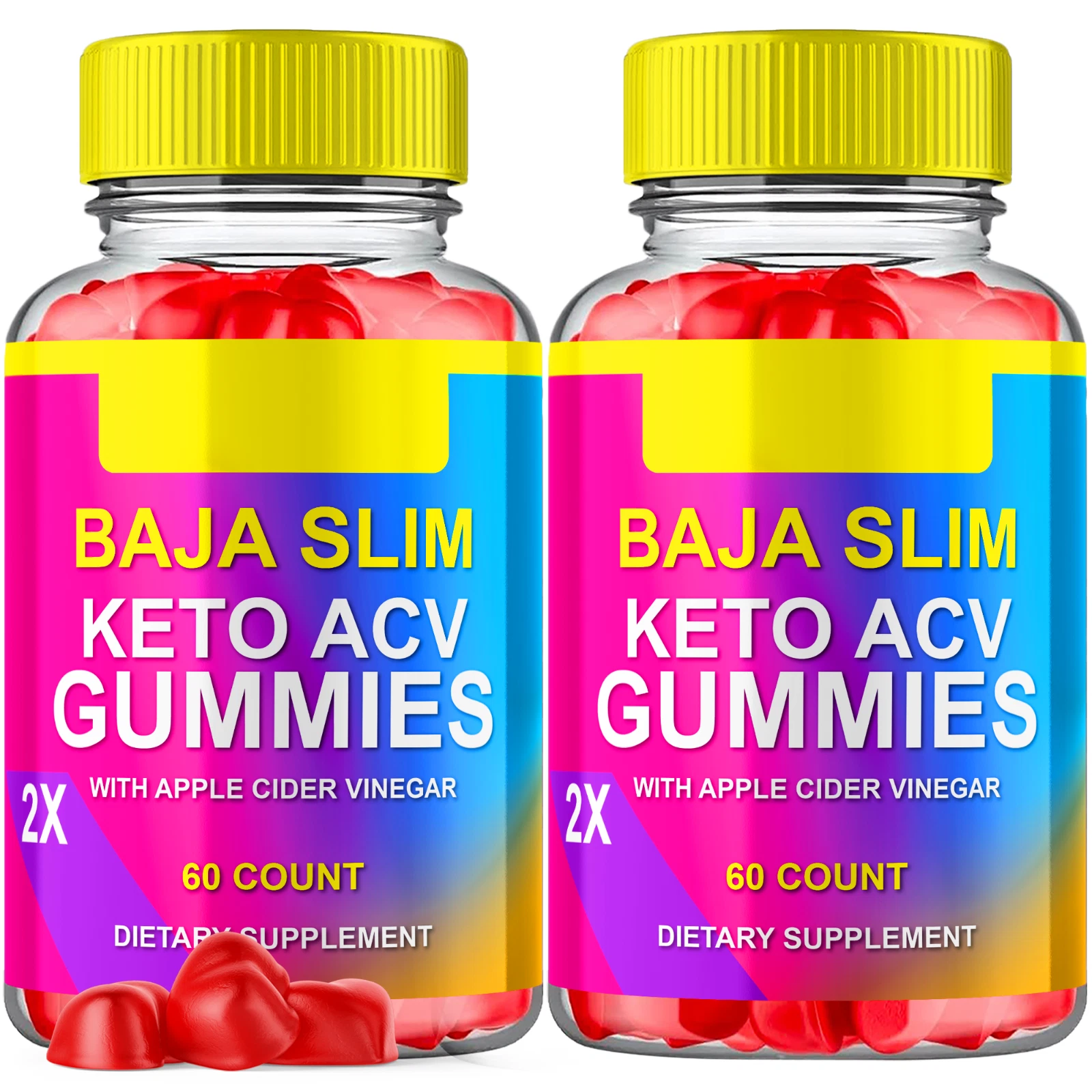 Baja Slim Keto ACV Gummies BajaSlim Maximum Strength Vitamin Formula 120 Gummies
