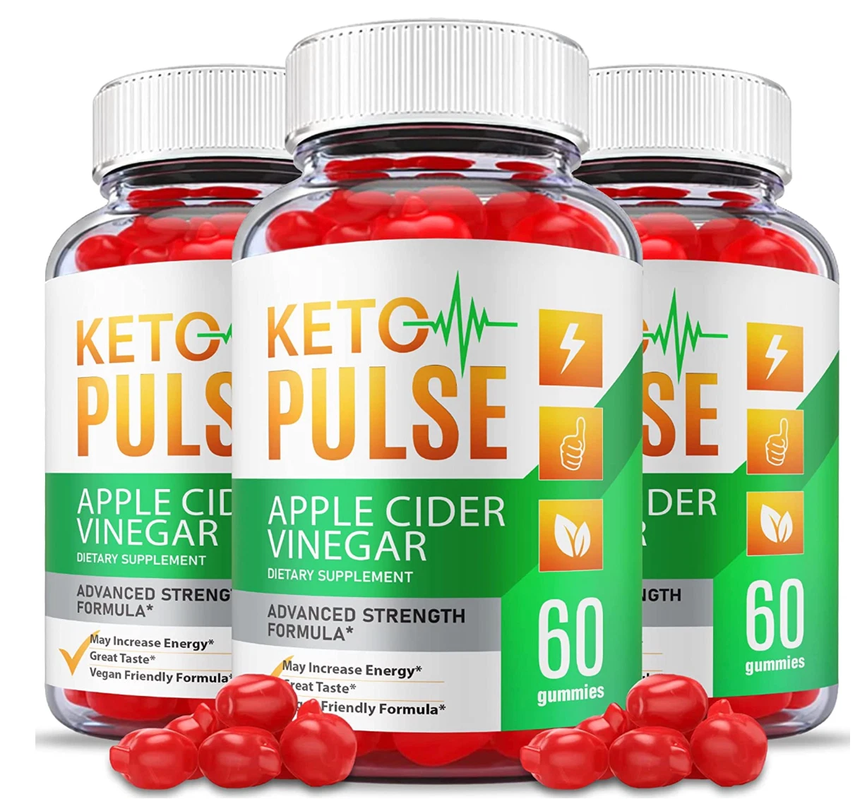 3 Pack - Keto Pulse ACV Gummies - Vegan, Weight Loss Supplement