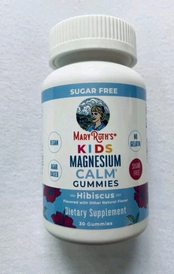 Mary Ruth’s ~ Magnesium Calm Gummies ~ Hibiscus Flavor ~ 30 Gummies - Exp 3/26
