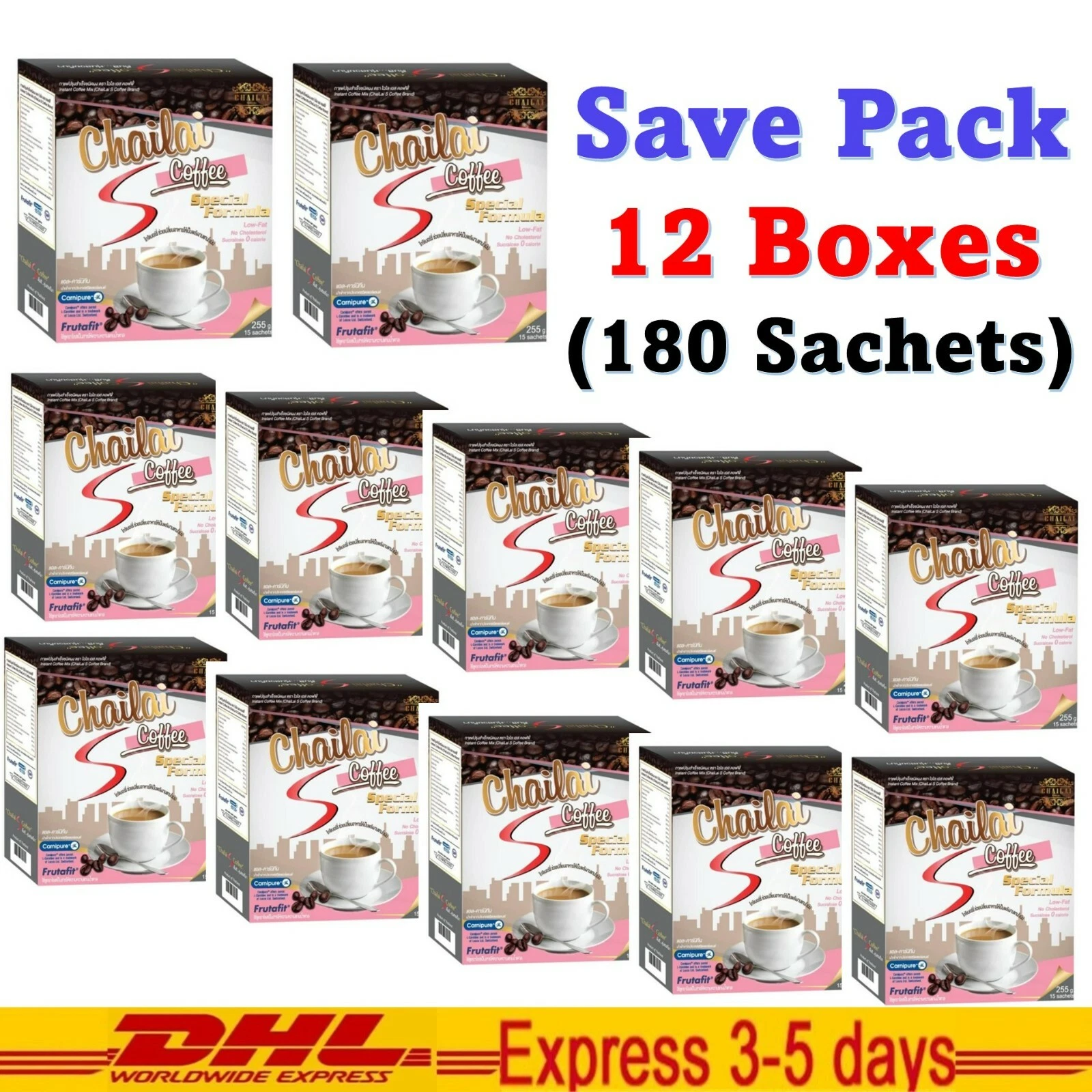 12x Chailai Coffee Diet Slimming Shape Weight Loss Weight Management Collagen