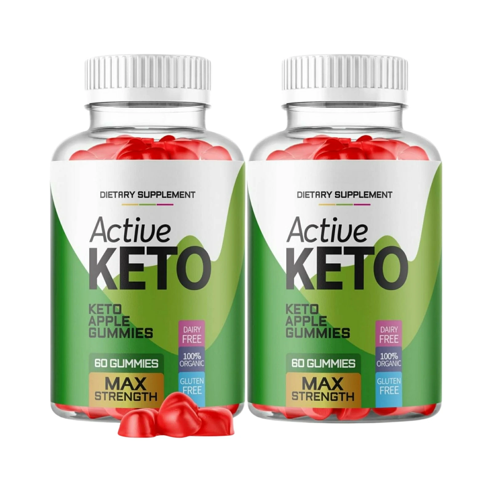 2-Pack Active Keto ACV Gummies, Active Keto Gummies for Weight Loss- 120 Gummies