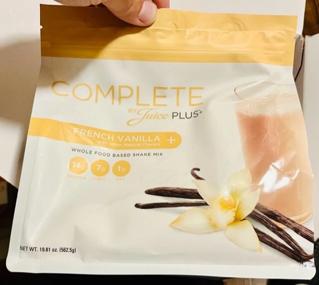 Juice Plus+ COMPLETE Shake - French Vanilla + - 15 Servings Pouch (19.8oz)!