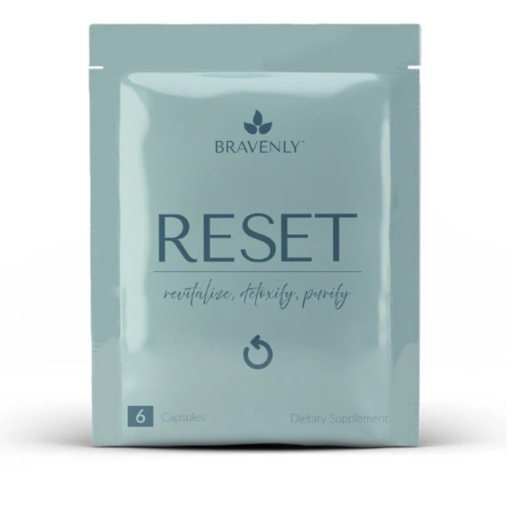 Bravenly Reset Full Body Organ Detox Revitalize Detoxify 6 Capsules