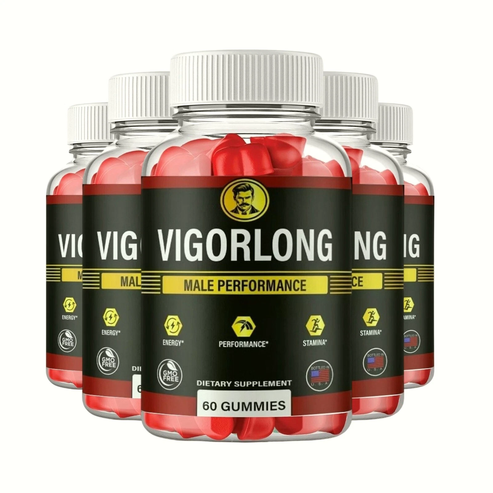 5-Pack VigorLong Gummies for Mens Health – Vigor Long Male Gummies - 300 Gummies