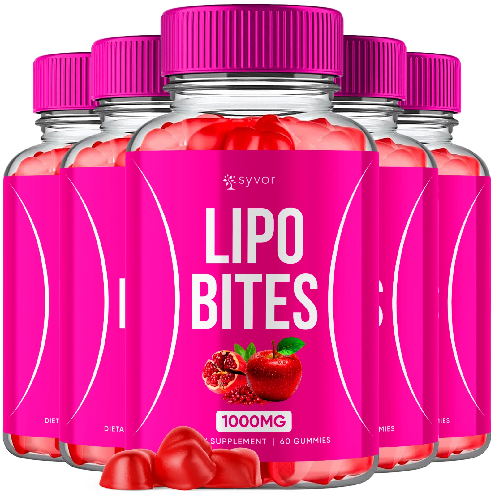 Lipo Bites Apple Cider Vinegar Gummies Max ACV Strength Supplement 300 Gummies