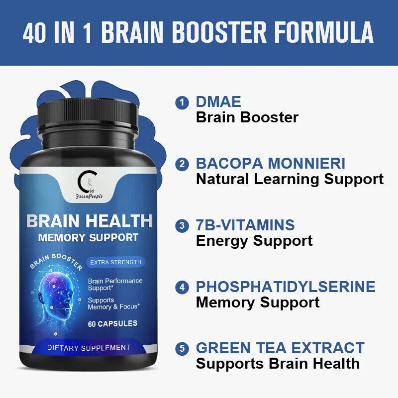 Brain Health Memory Support Supplement Boost Brain Performance Memory Focus