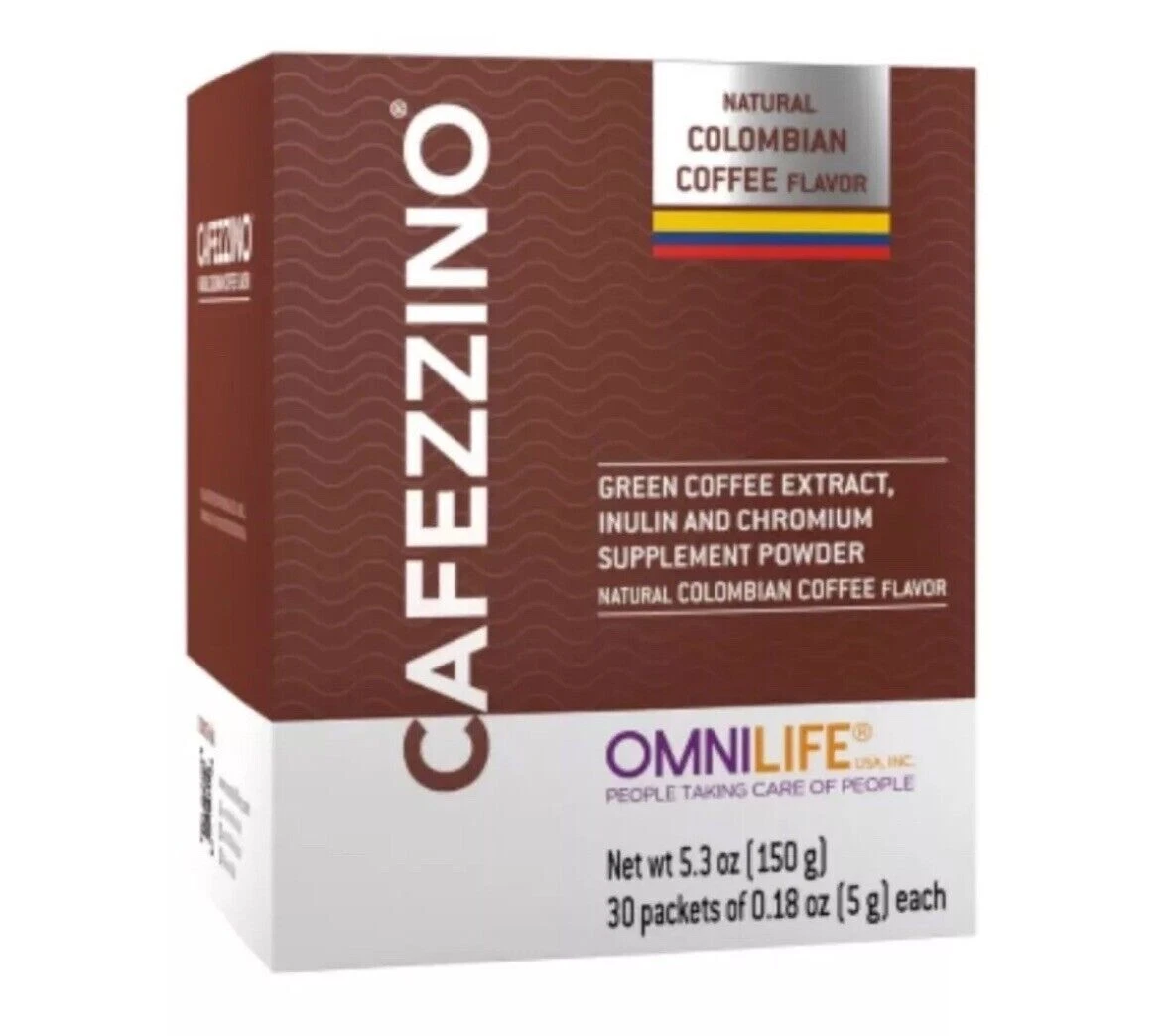 Cafezzino Box With 30 Sachets NATURAL COLOMBIAN COFFEE** FREE SHIPPING**