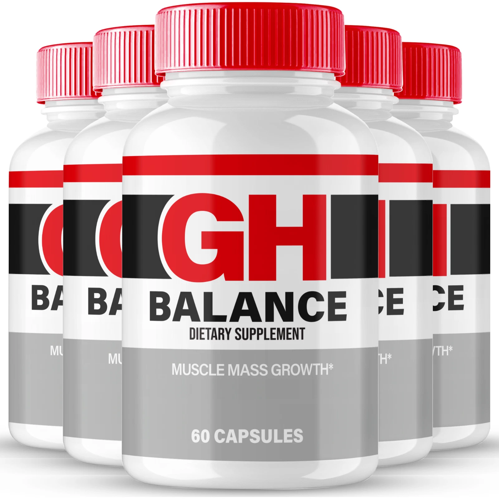 (5 pack) GH Balance Capsules for Men, GH Balance Strength Male Supplement Pills