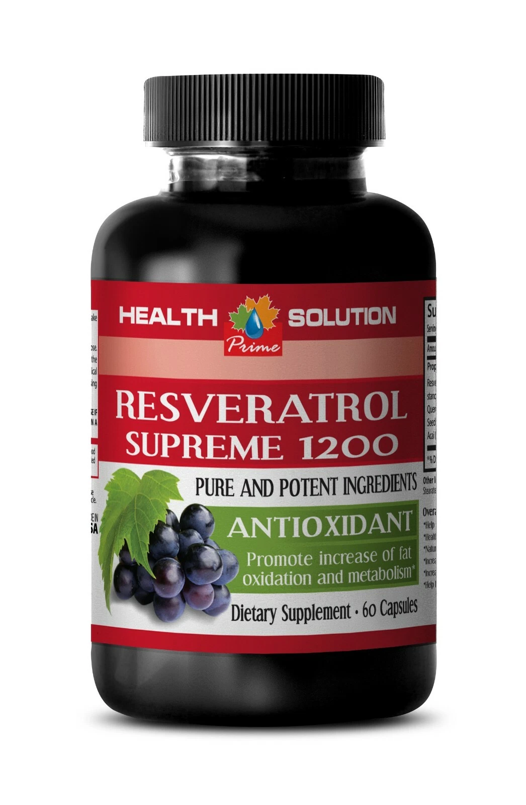 multivitamin capsules - RESVERATROL SUPREME 1200mg - neuroprotective 1B