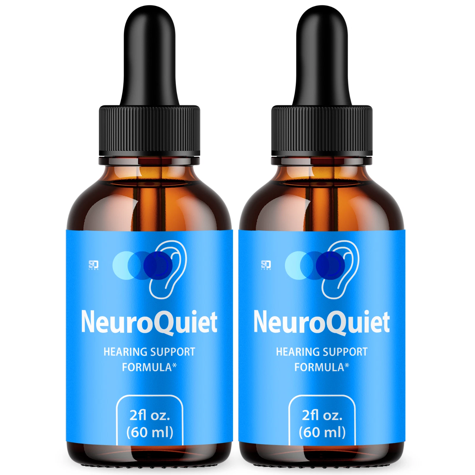 (2 Pack) Neuro Quiet Ear Drops - For Tinnitus Supports, Ear Relief & Comfort