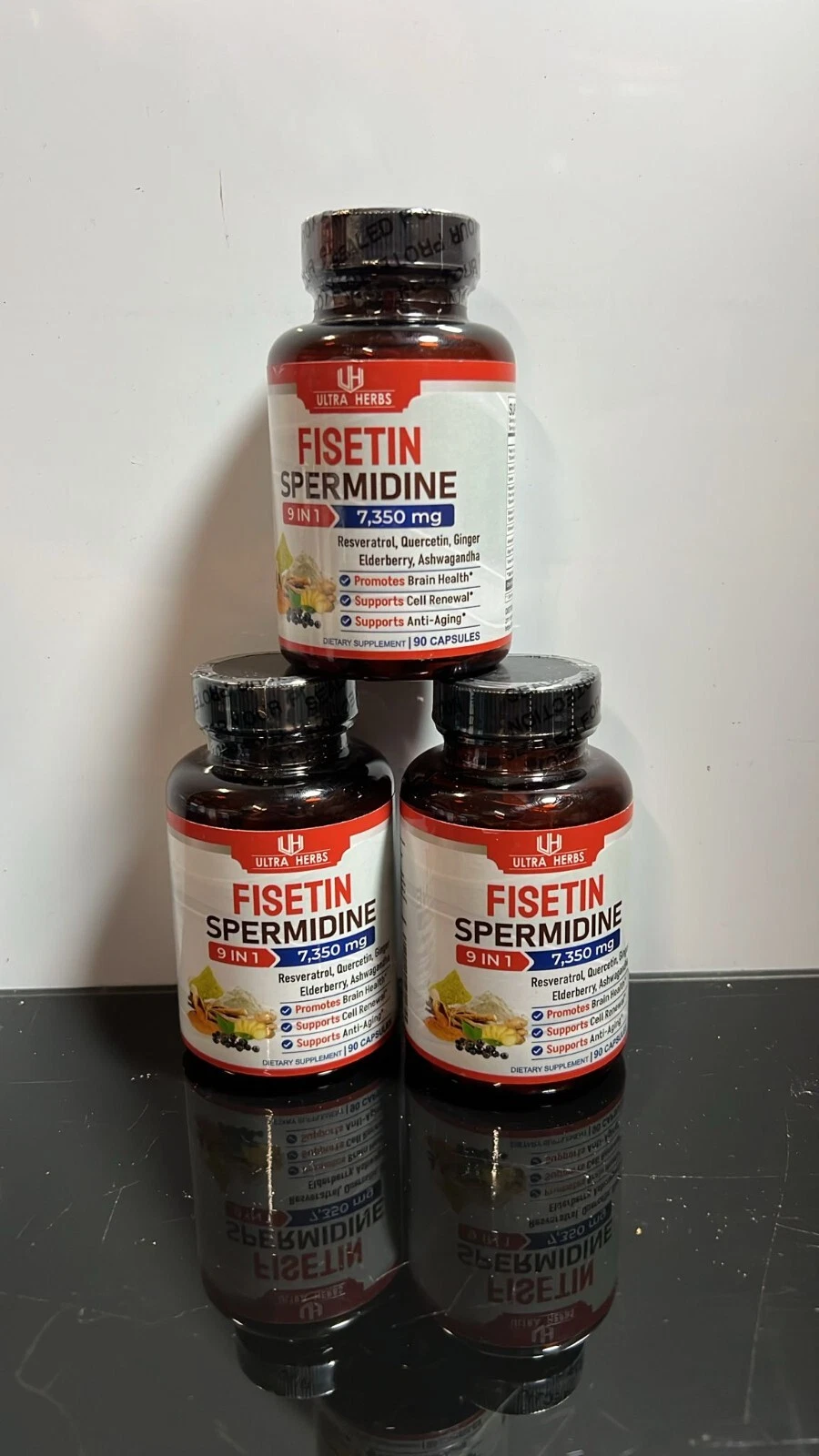 Ultra Herbs Fisetin Spermidine 9 in 1, 7350mg, EXP:04/26