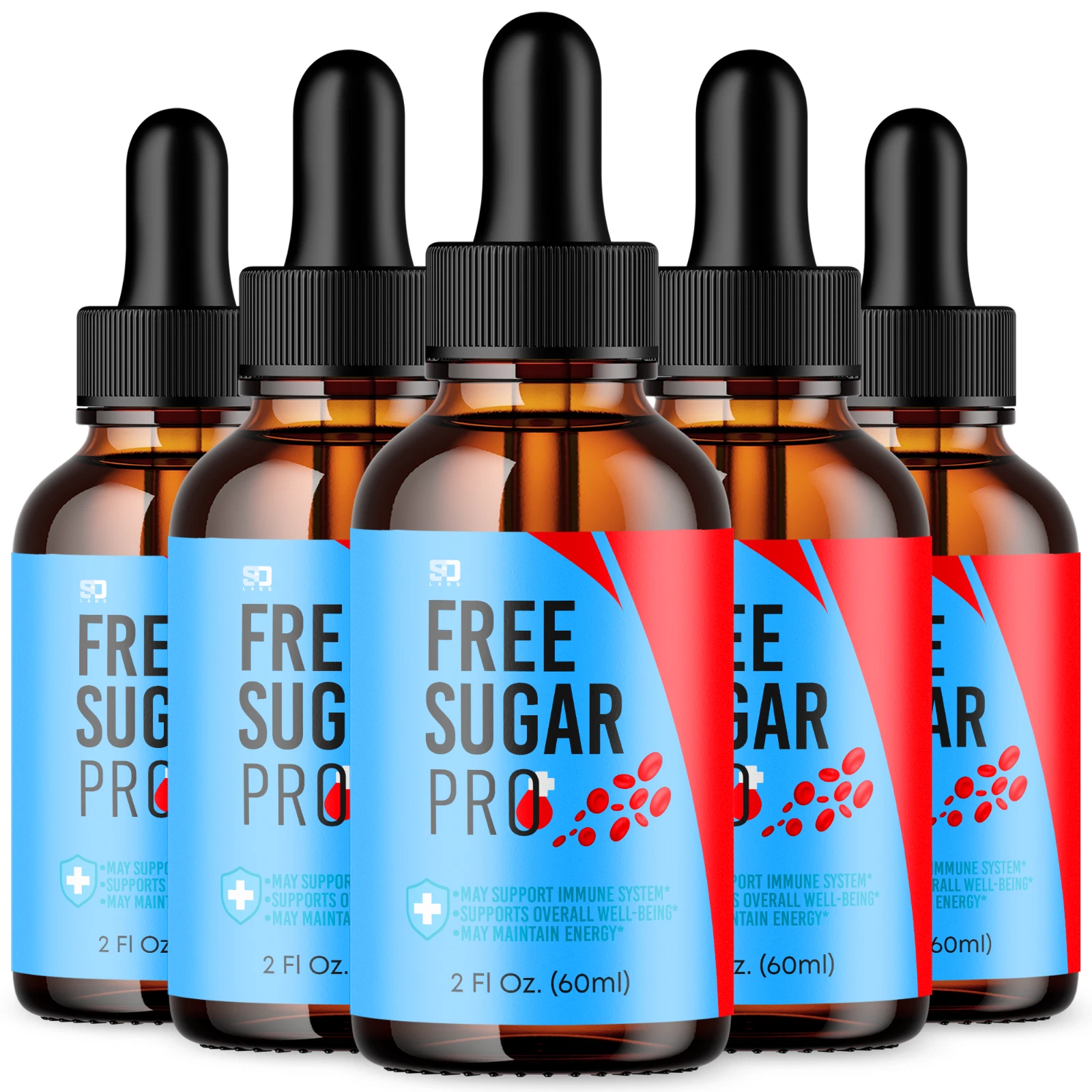 Free Sugar Pro Drops – Support for Blood Health and Daily Well-Being (5 Pack)